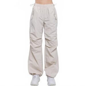 NEW STYLE UP parachute jogger pants in coconut